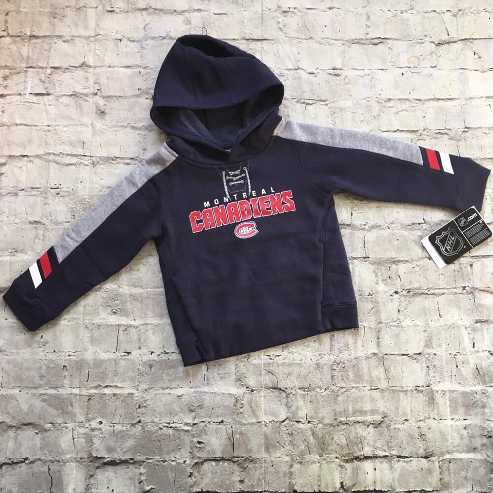 NHL Montreal Canadians Hooded Hockey Sweatshirt in Navy